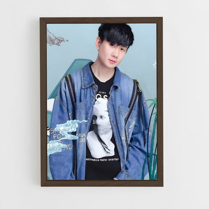 ap-jj lin-9 cadre Bois foncé