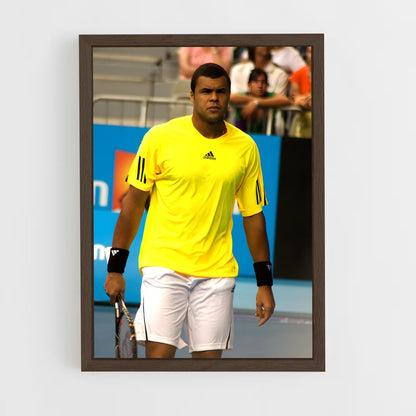 ap-jo-wilfried tsonga-5 cadre Bois foncé