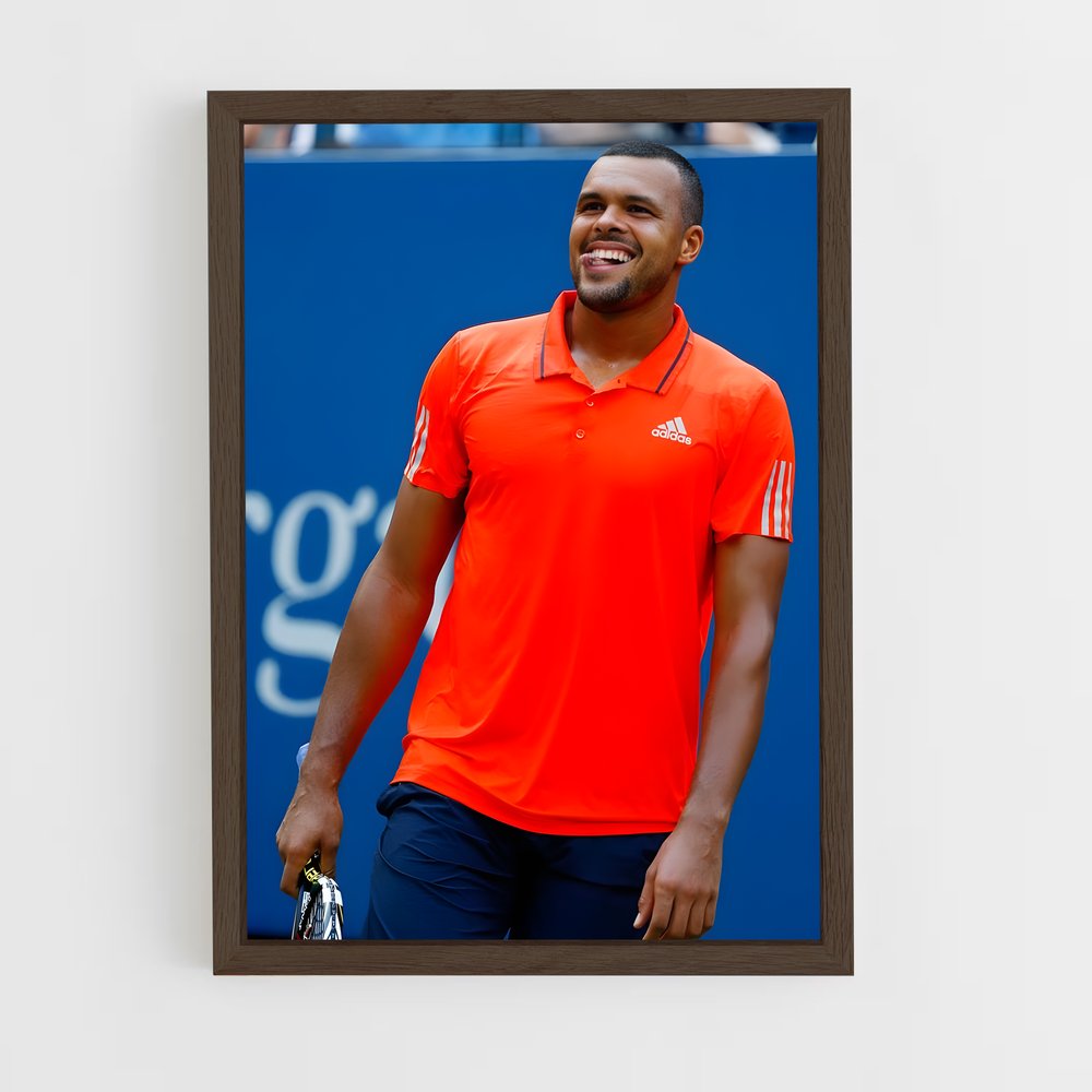 ap-jo-wilfried tsonga-6 cadre Bois foncé