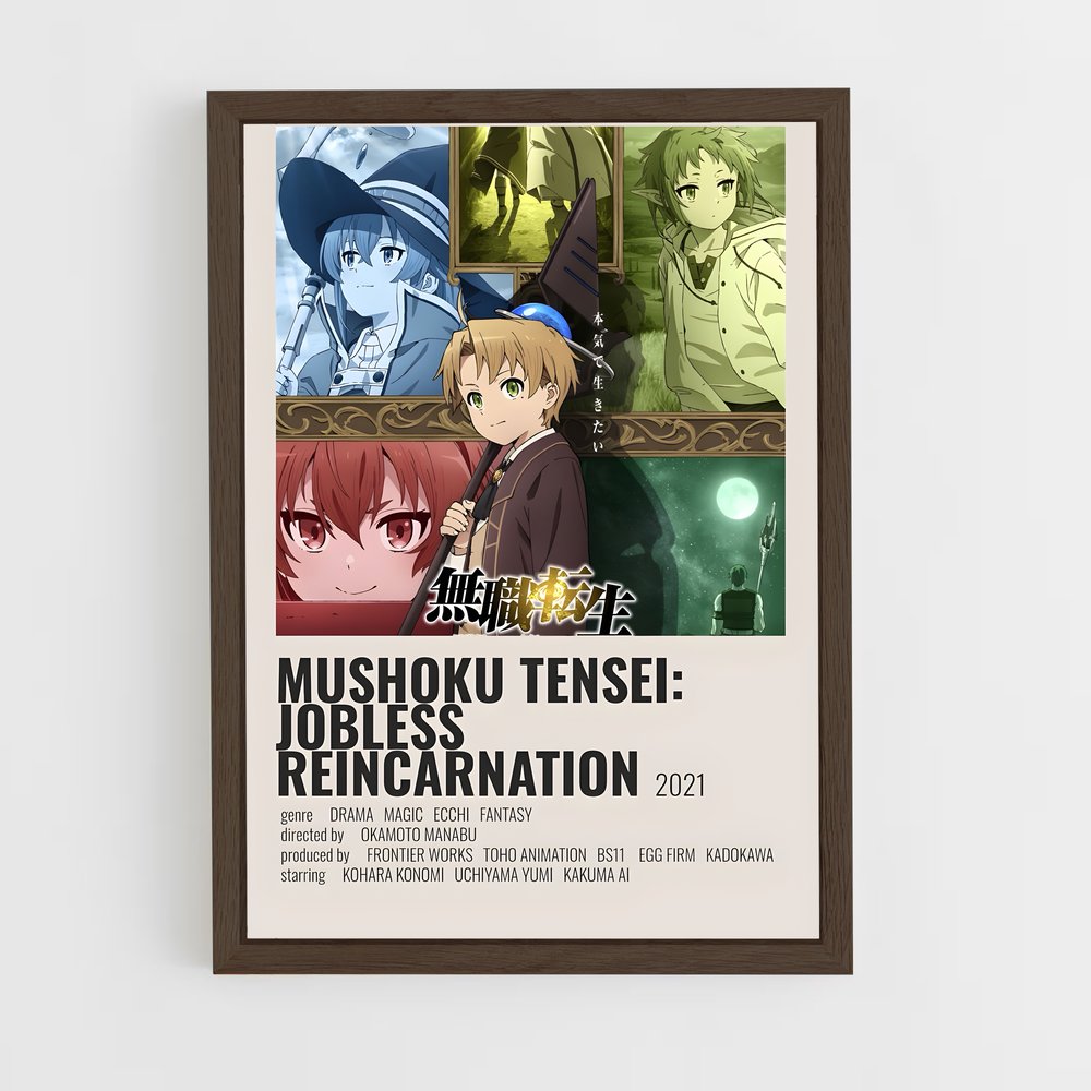 ap-jobless reincarnation-5 cadre Bois foncé