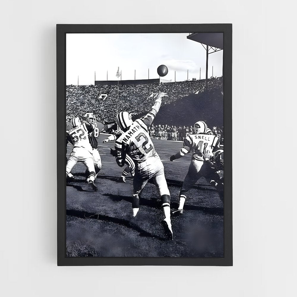ap-joe namath-3 cadre Noir
