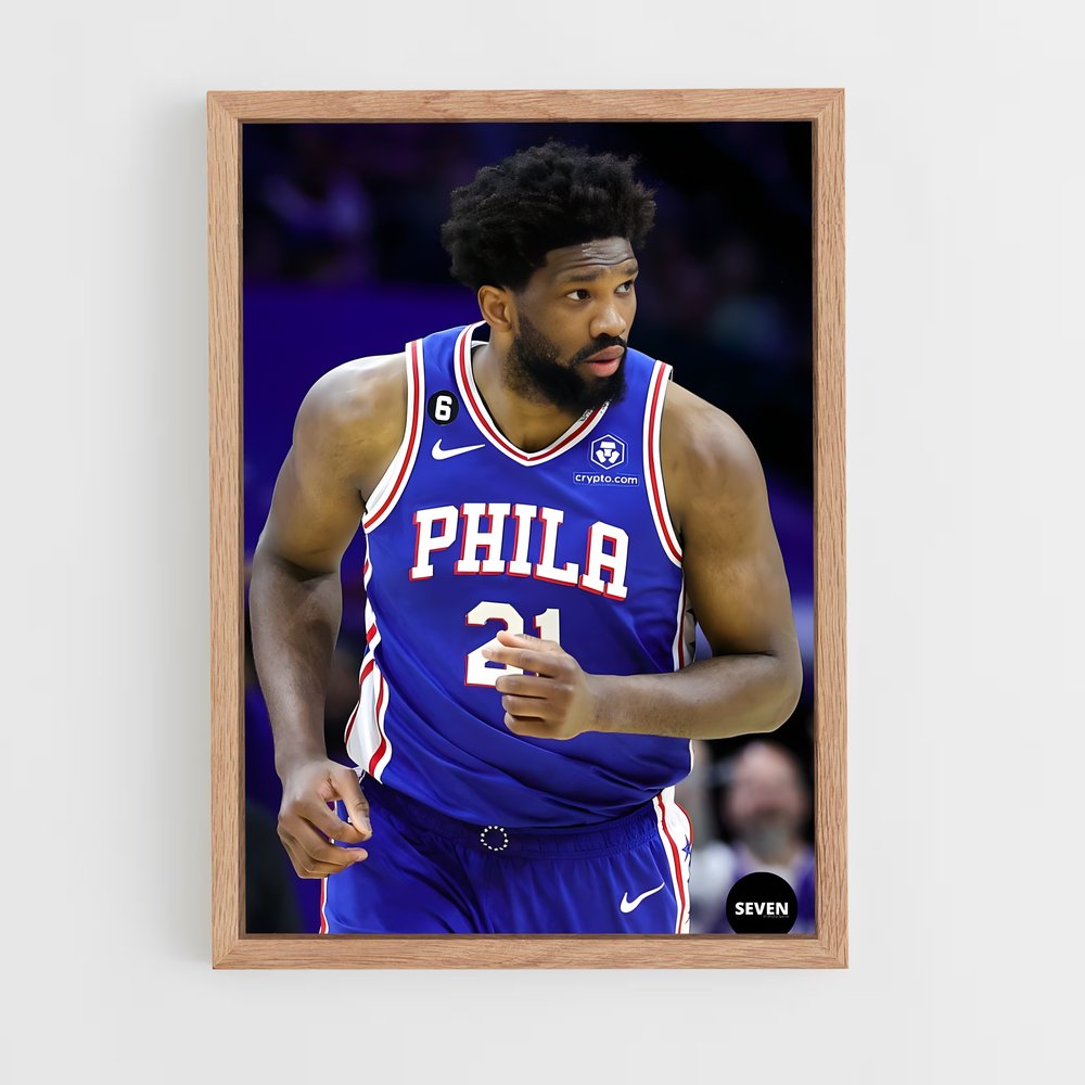 ap-joel embiid-10 cadre Bois clair