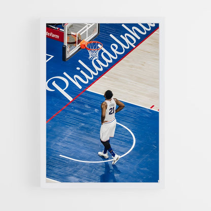 ap-joel embiid-7 cadre Blanc