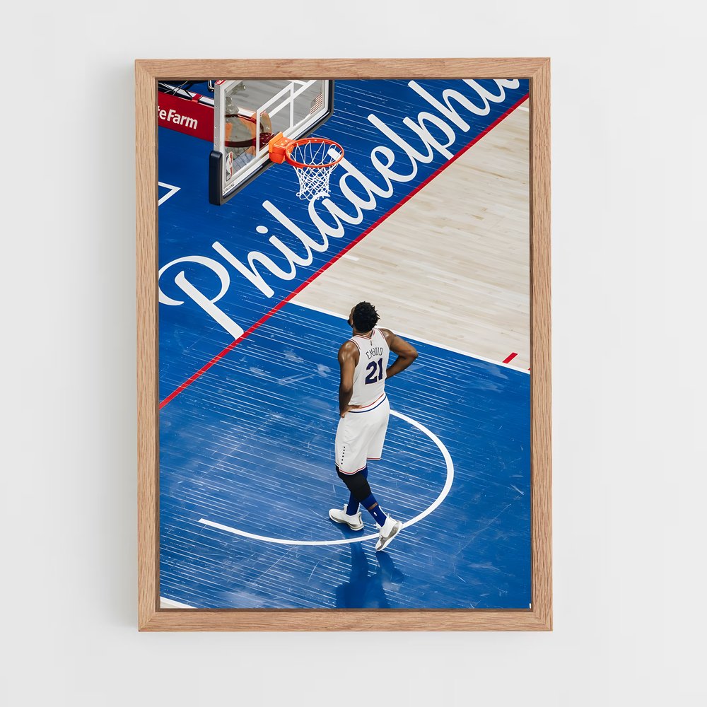 ap-joel embiid-7 cadre Bois clair