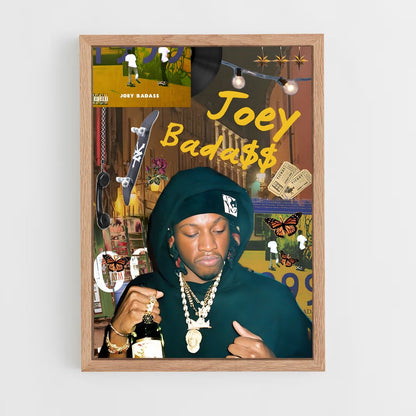 ap-joey bada$$-2 cadre Bois clair