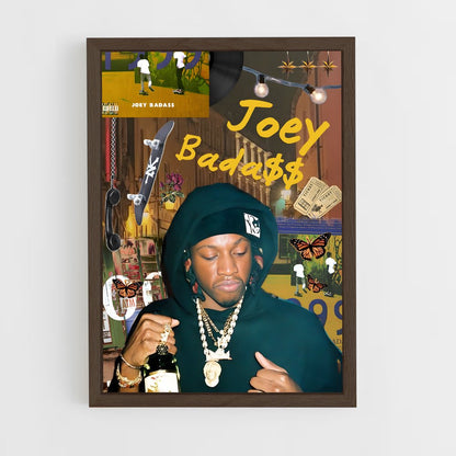 ap-joey bada$$-2 cadre Bois foncé