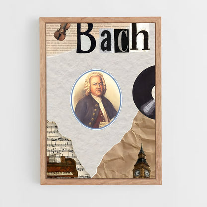 ap-johann sebastian bach-6 cadre Bois clair