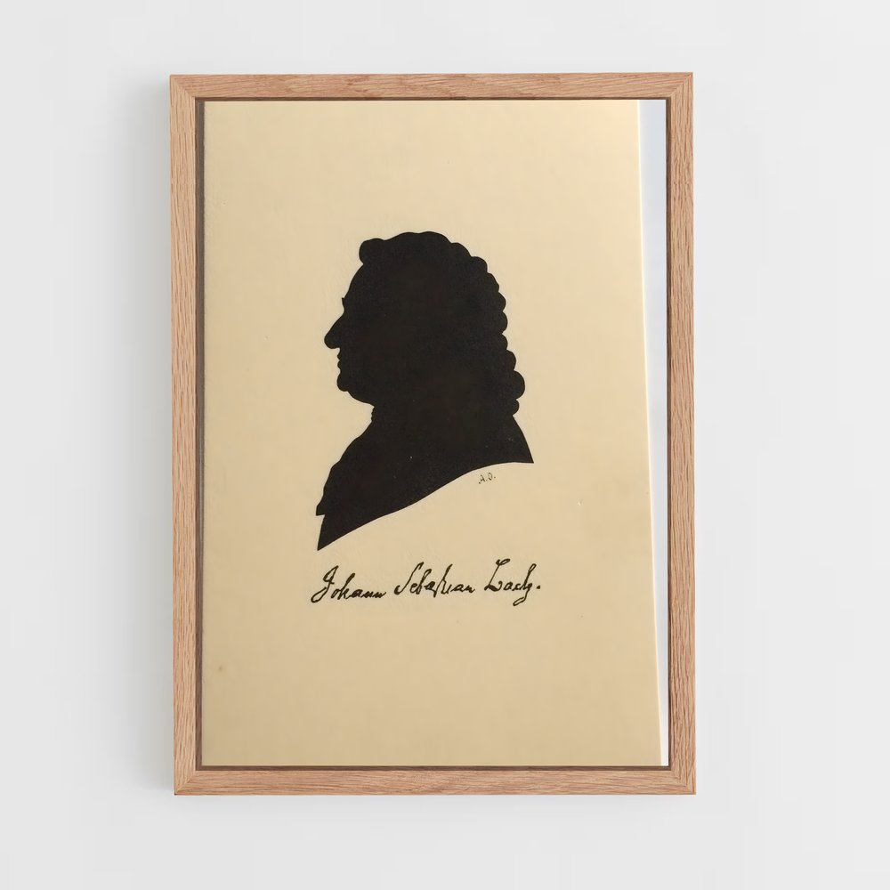 ap-johann sebastian bach-7 cadre Bois clair