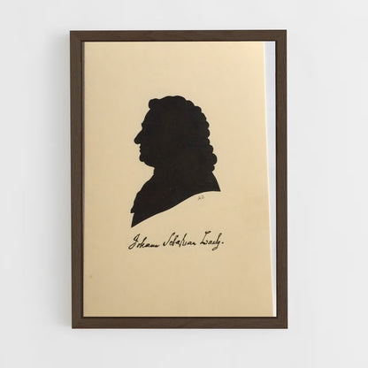 ap-johann sebastian bach-7 cadre Bois foncé