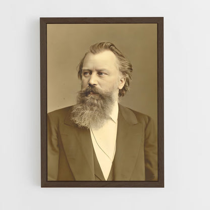 ap-johannes brahms-2 cadre Bois foncé