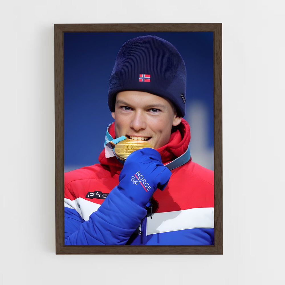 ap-johannes hosflot klaebo-1 cadre Bois foncé