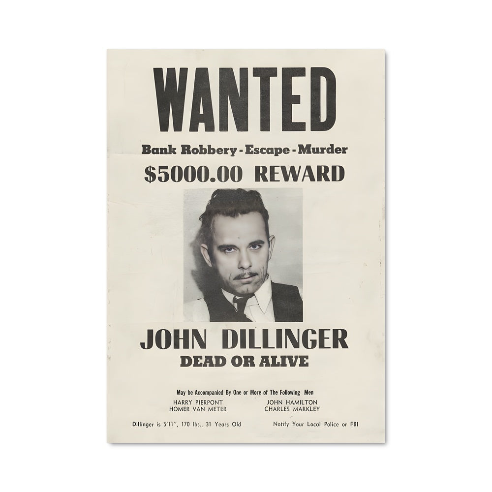 Poster Wanted: John Dillinger