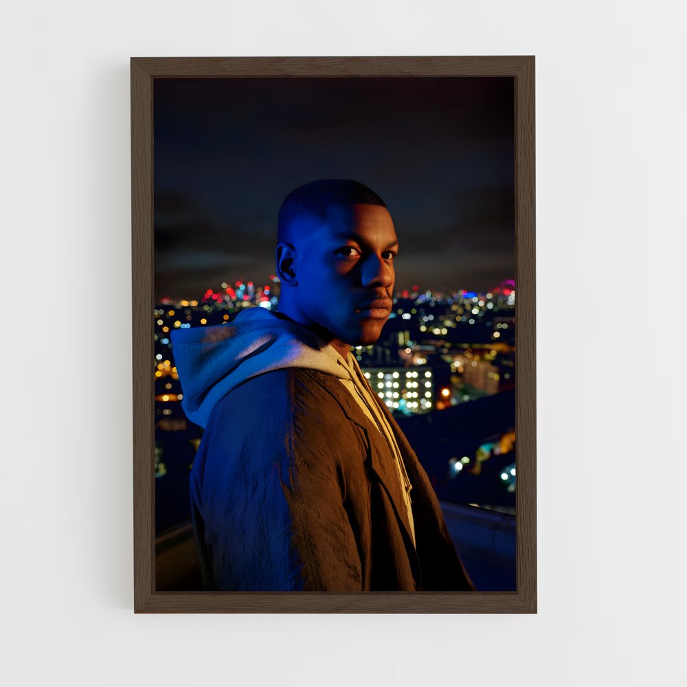 ap-john boyega-8 cadre Bois foncé