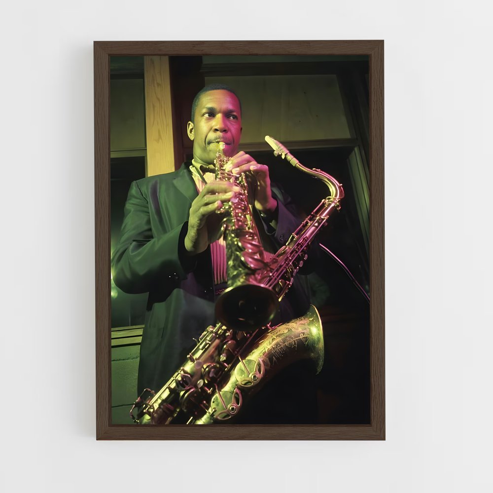 ap-john coltrane-11 cadre Bois foncé