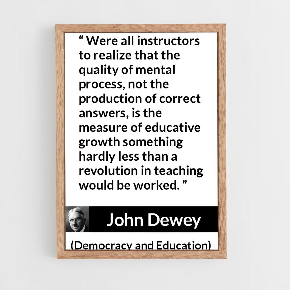 ap-john dewey-3 cadre Bois clair