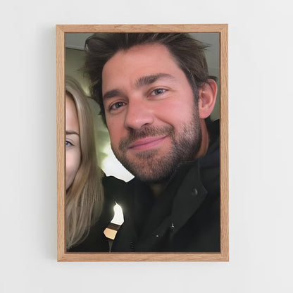 ap-john krasinski-4 cadre Bois clair