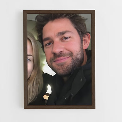 ap-john krasinski-4 cadre Bois foncé