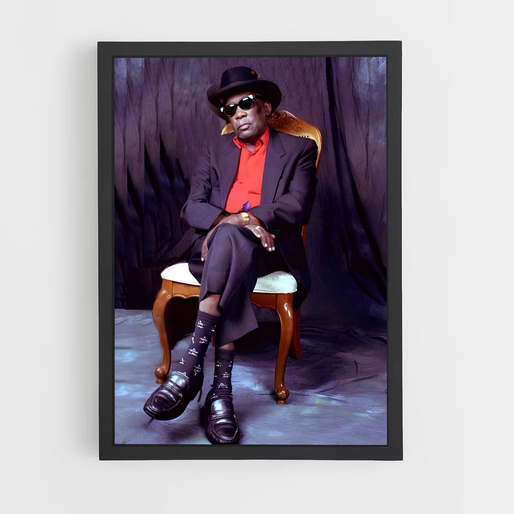 ap-john lee hooker-3 cadre Noir