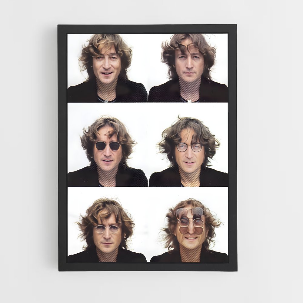 ap-john lennon-8 cadre Noir