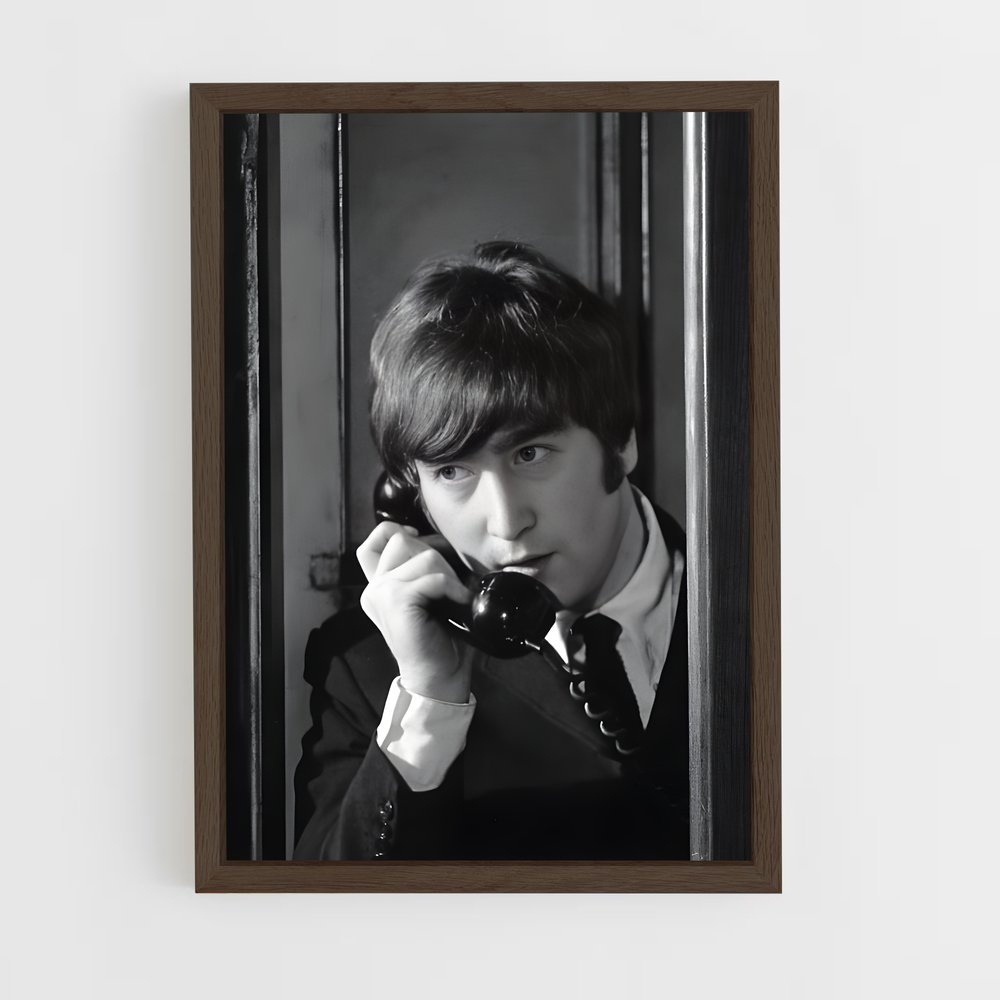 ap-john lennon-9 cadre Bois foncé