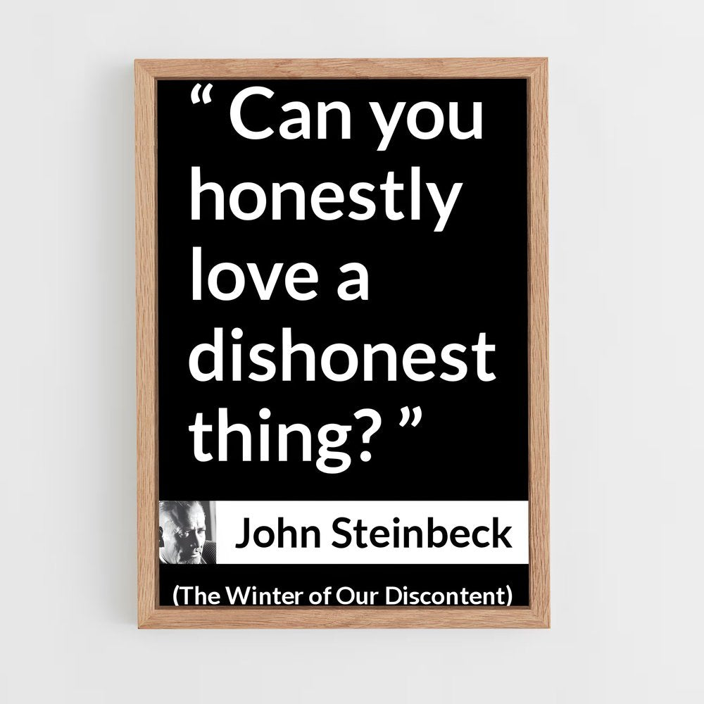 ap-john steinbeck-10 cadre Bois clair