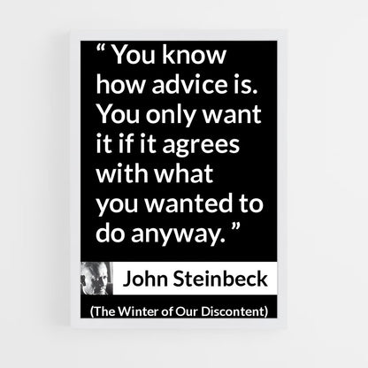 ap-john steinbeck-3 cadre Blanc