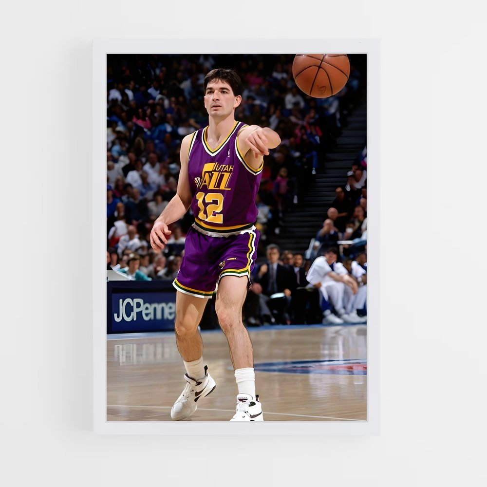 ap-john stockton-3 cadre Blanc
