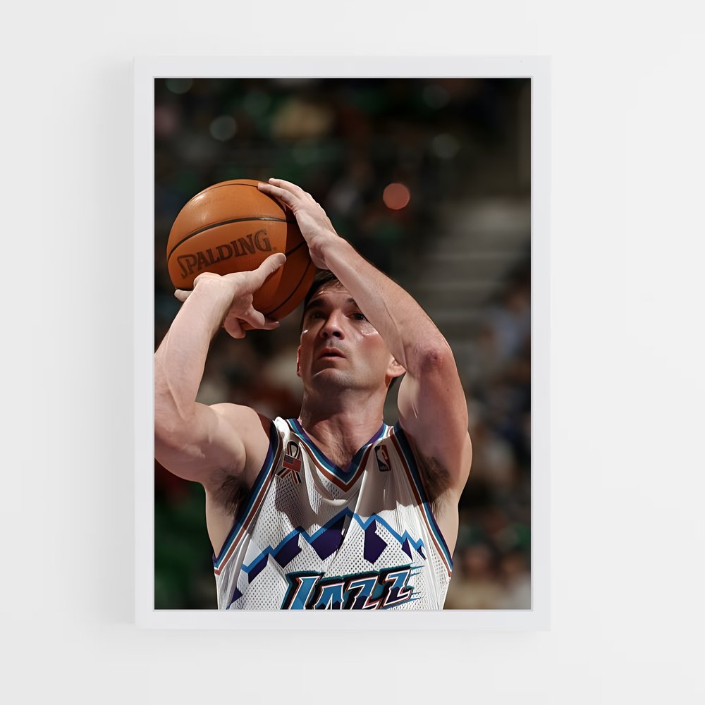 ap-john stockton-5 cadre Blanc