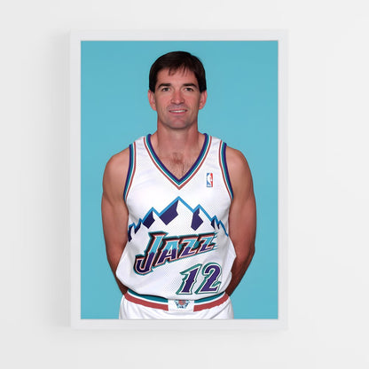 ap-john stockton-7 cadre Blanc