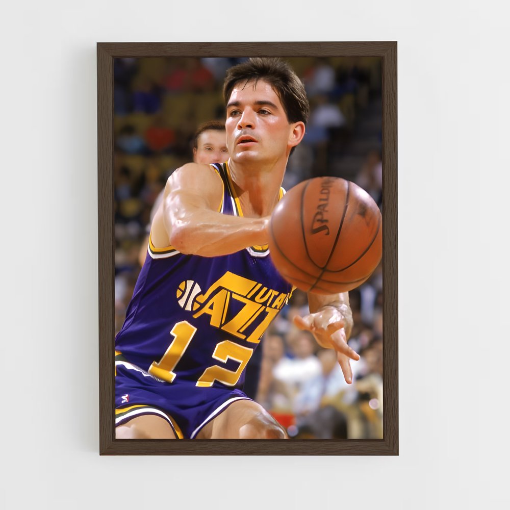 ap-john stockton-8 cadre Bois foncé