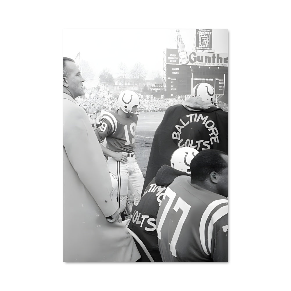 Poster Huddle avec Unitas