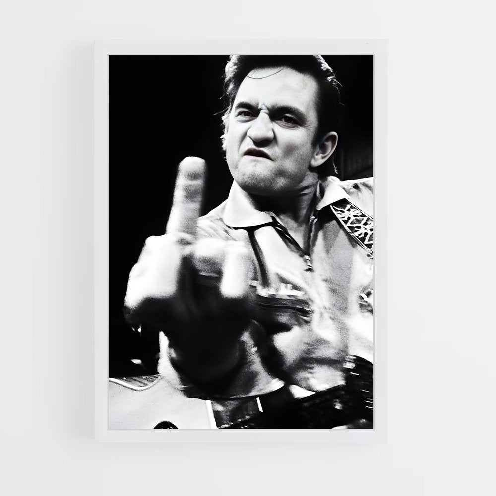 ap-johnny cash-4 cadre Blanc