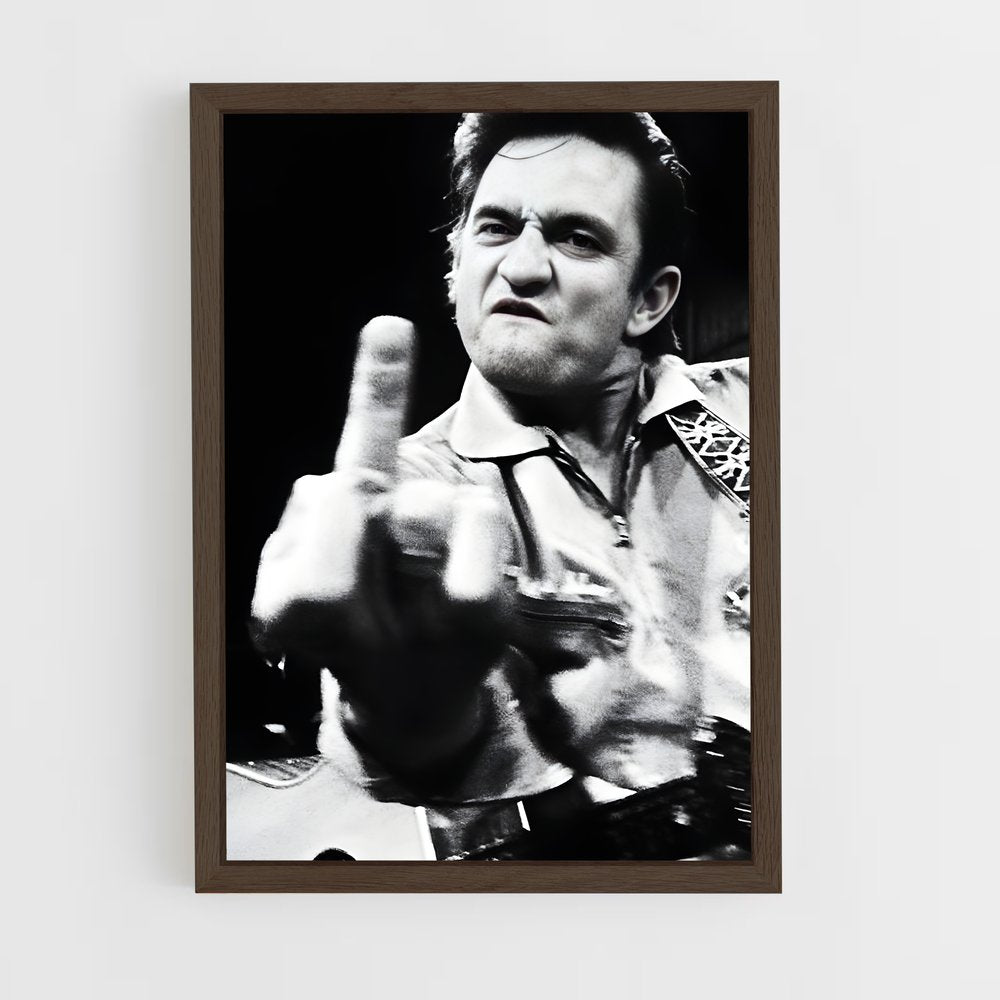 ap-johnny cash-4 cadre Bois foncé