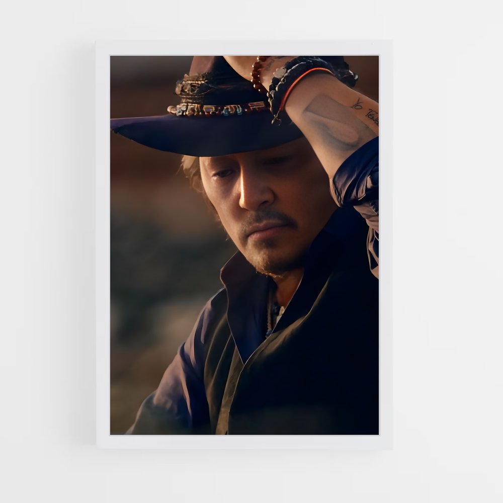 ap-johnny depp-4 cadre Blanc