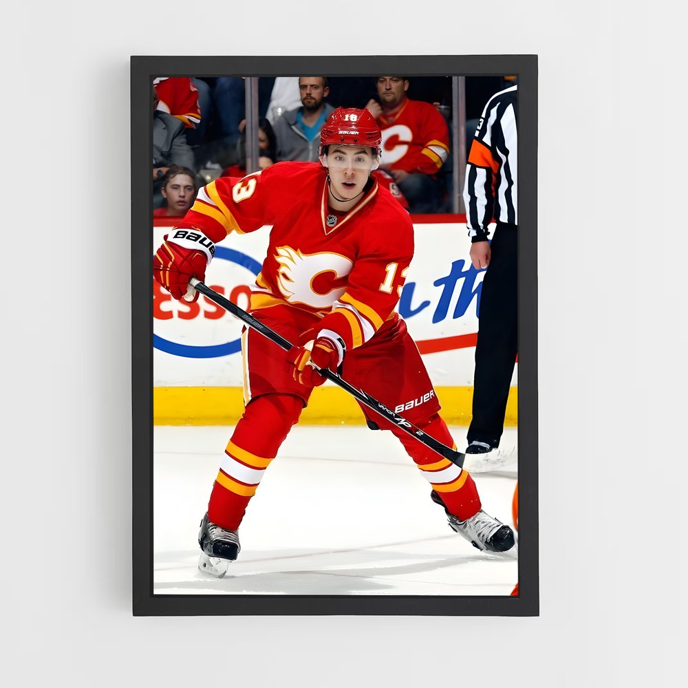 ap-johnny gaudreau-5 cadre Noir