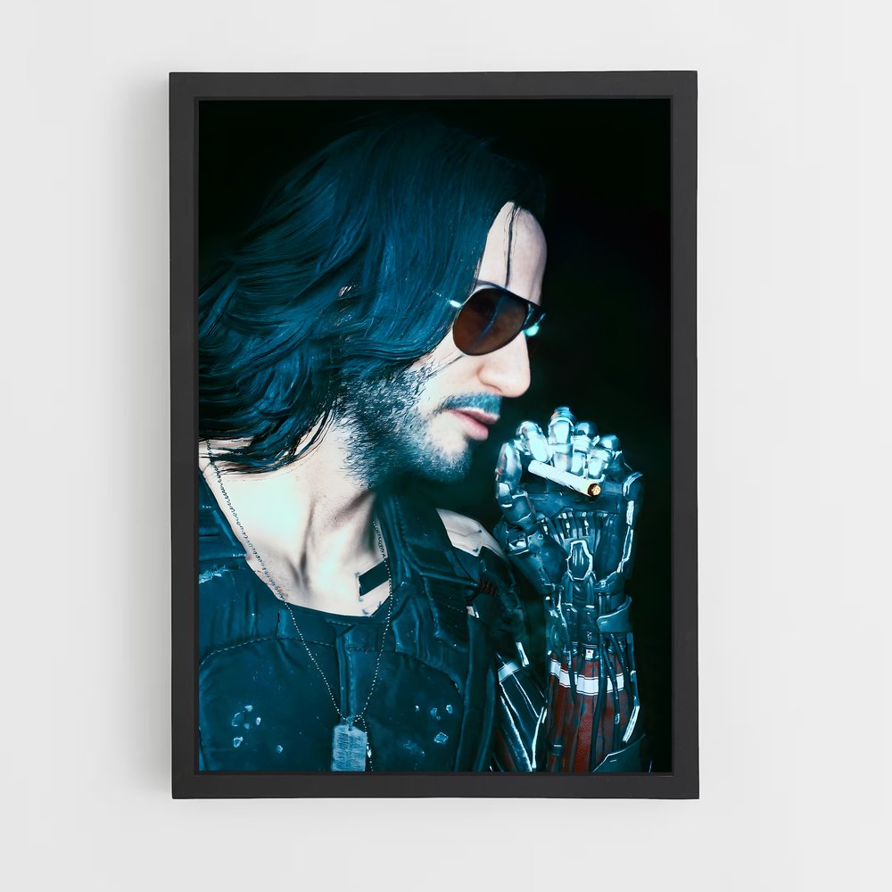 ap-johnny silverhand-4 cadre Noir