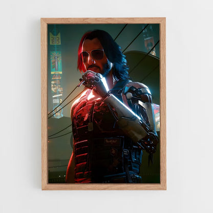 ap-johnny silverhand-5 cadre Bois clair