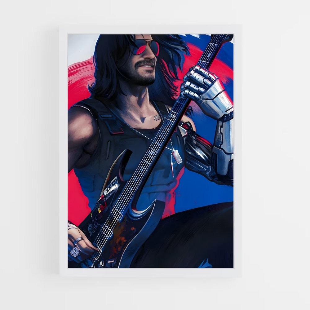 ap-johnny silverhand-6 cadre Blanc