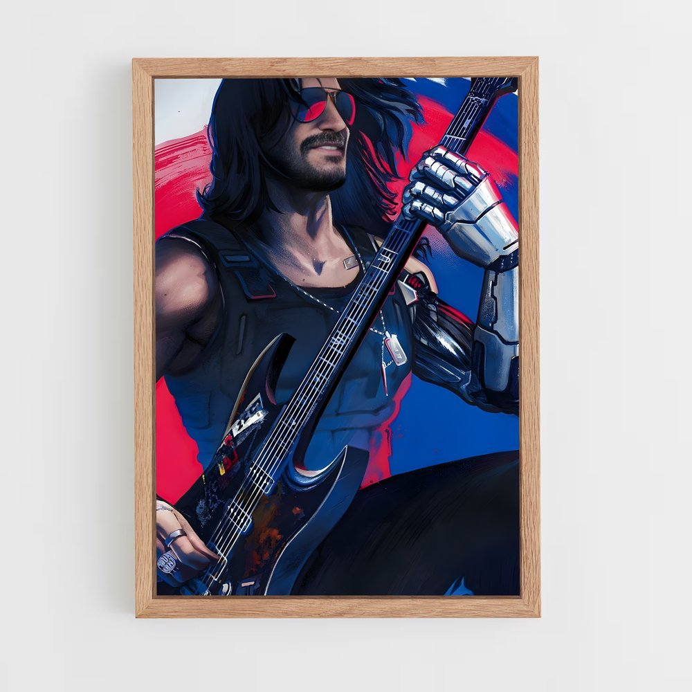 ap-johnny silverhand-6 cadre Bois clair