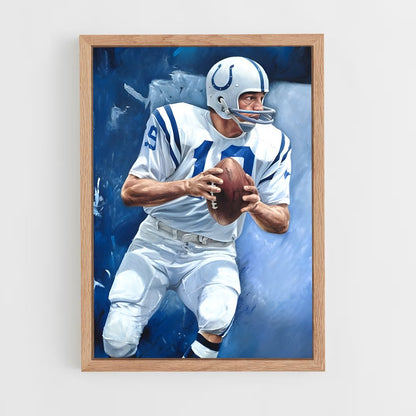 ap-johnny unitas-2 cadre Bois clair