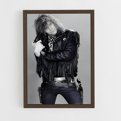 ap-jon bon jovi-3 cadre Bois foncé