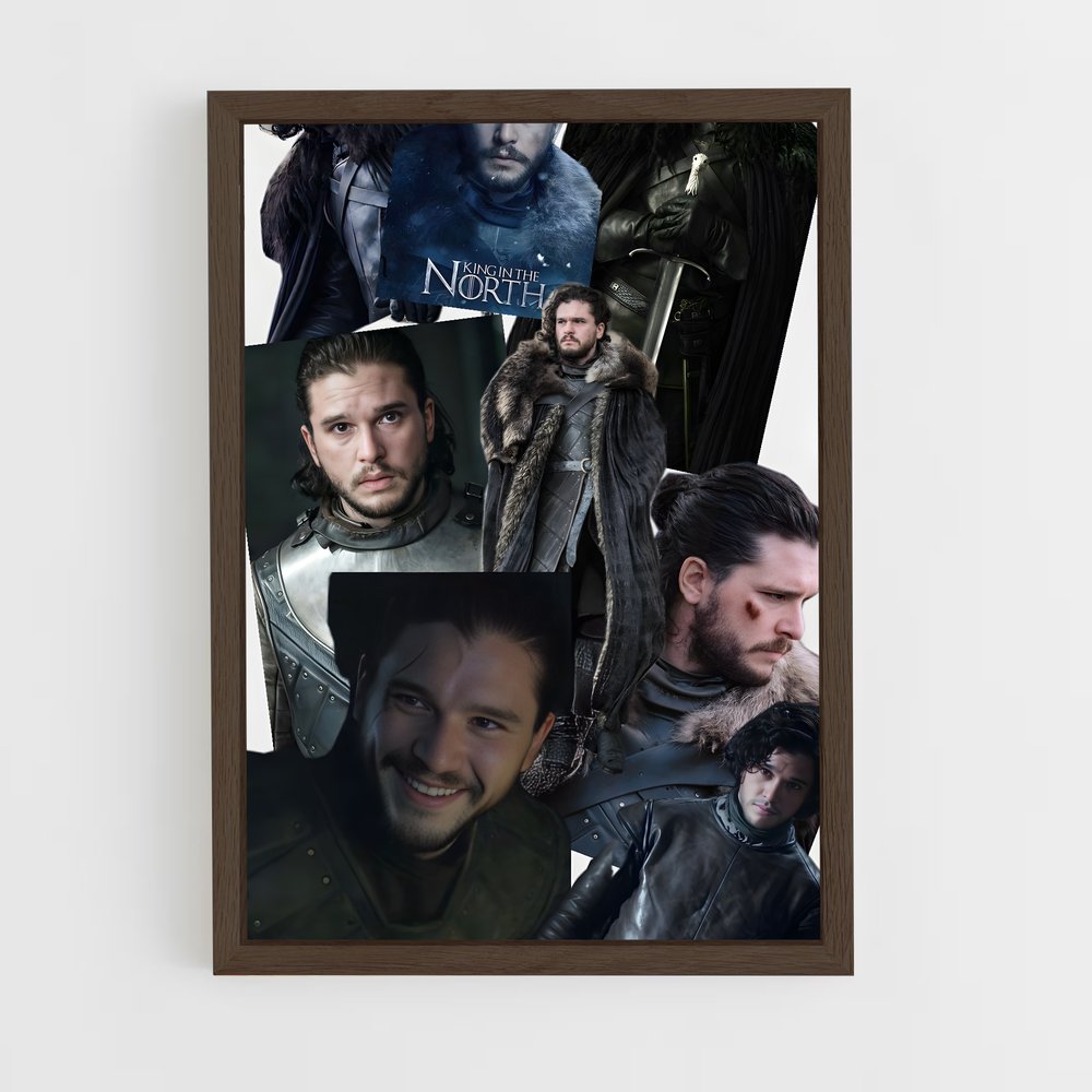 ap-jon snow-1 cadre Bois foncé