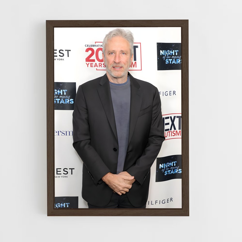 ap-jon stewart-1 cadre Bois foncé