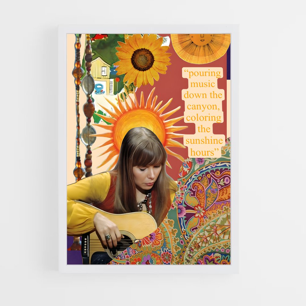 ap-joni mitchell-3 cadre Blanc