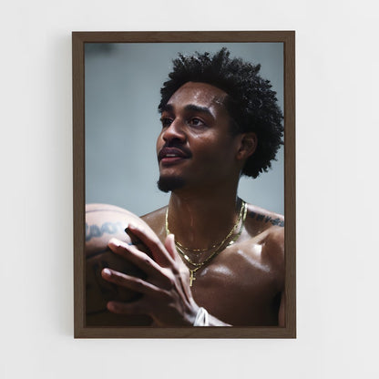 ap-jordan poole-1 cadre Bois foncé