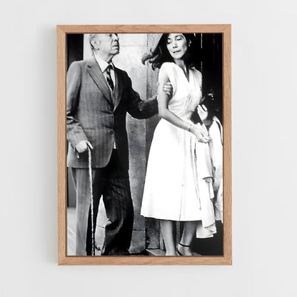 ap-jorge luis borges-7 cadre Bois clair