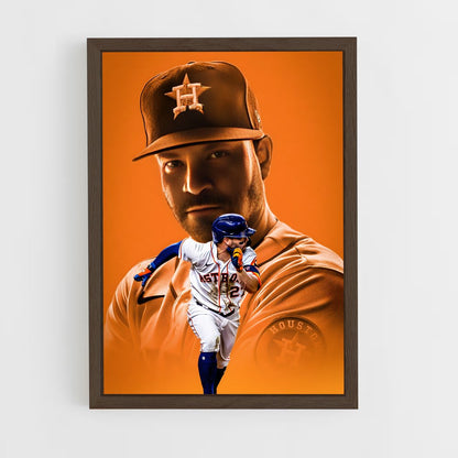 ap-jose altuve-5 cadre Bois foncé