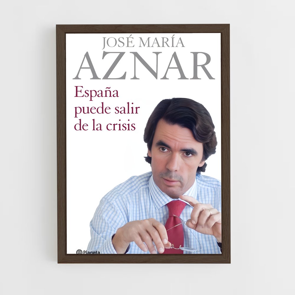 ap-jose maria aznar-1 cadre Bois foncé