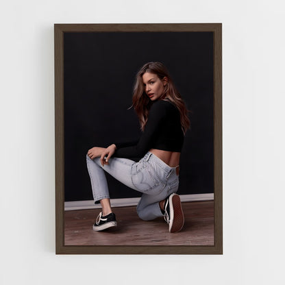 ap-josephine skriver-7 cadre Bois foncé