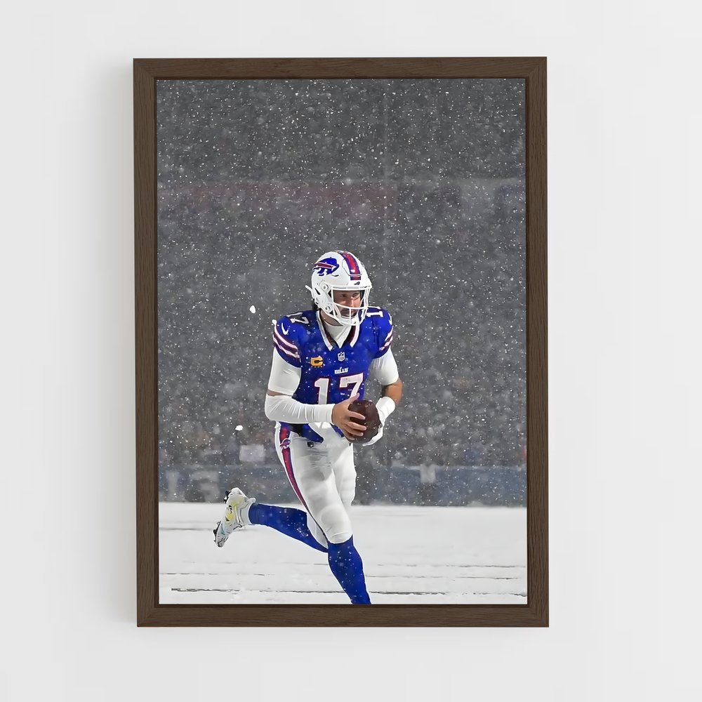 ap-josh allen-3 cadre Bois foncé